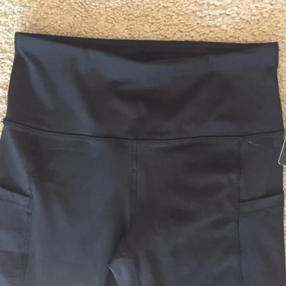 NWT Reflex black high waisted leggings, M - Picture 5 of 12